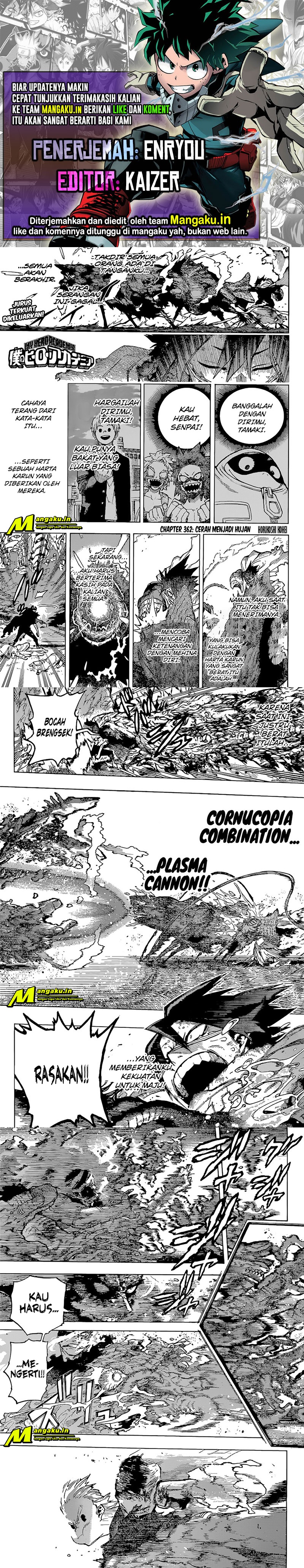 Boku no Hero Academia Chapter 362 Image 0