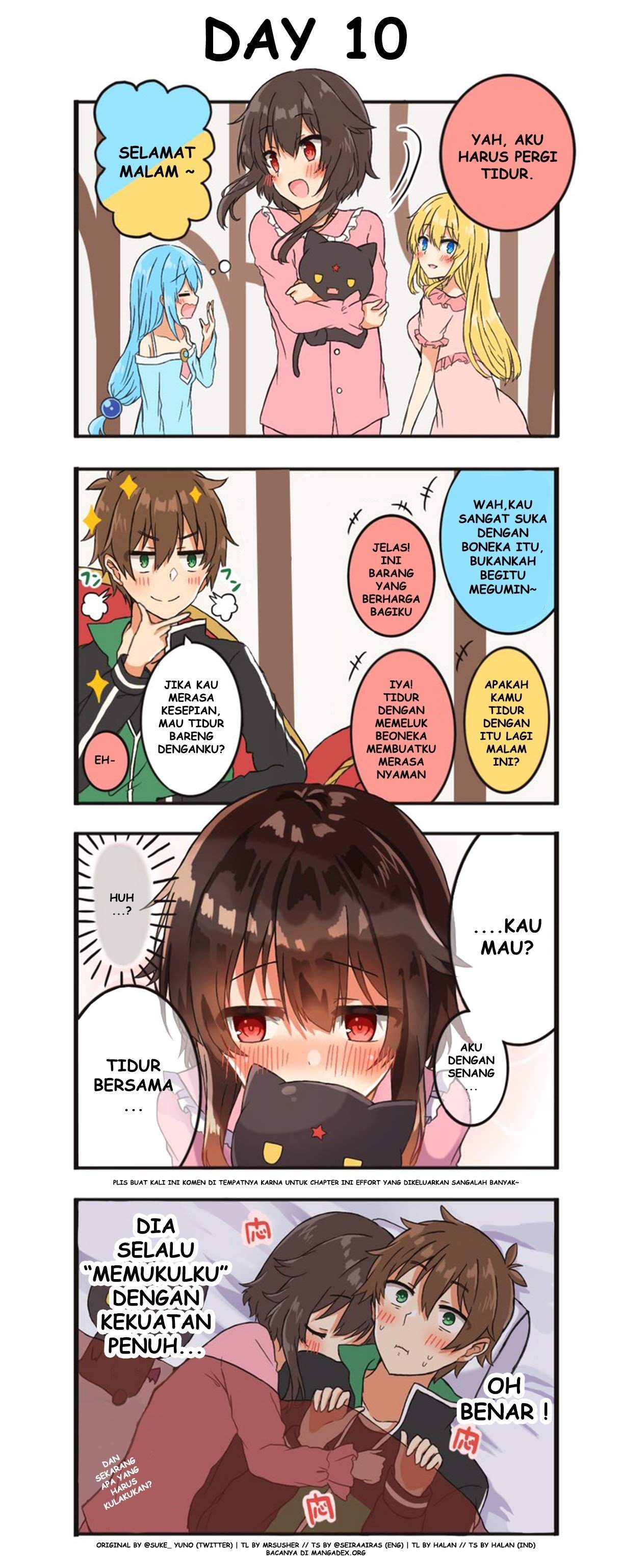 Kono Subarashii Sekai ni Shukufuku wo! – KazuMegu will get married in 100 days Chapter 10 Image 0