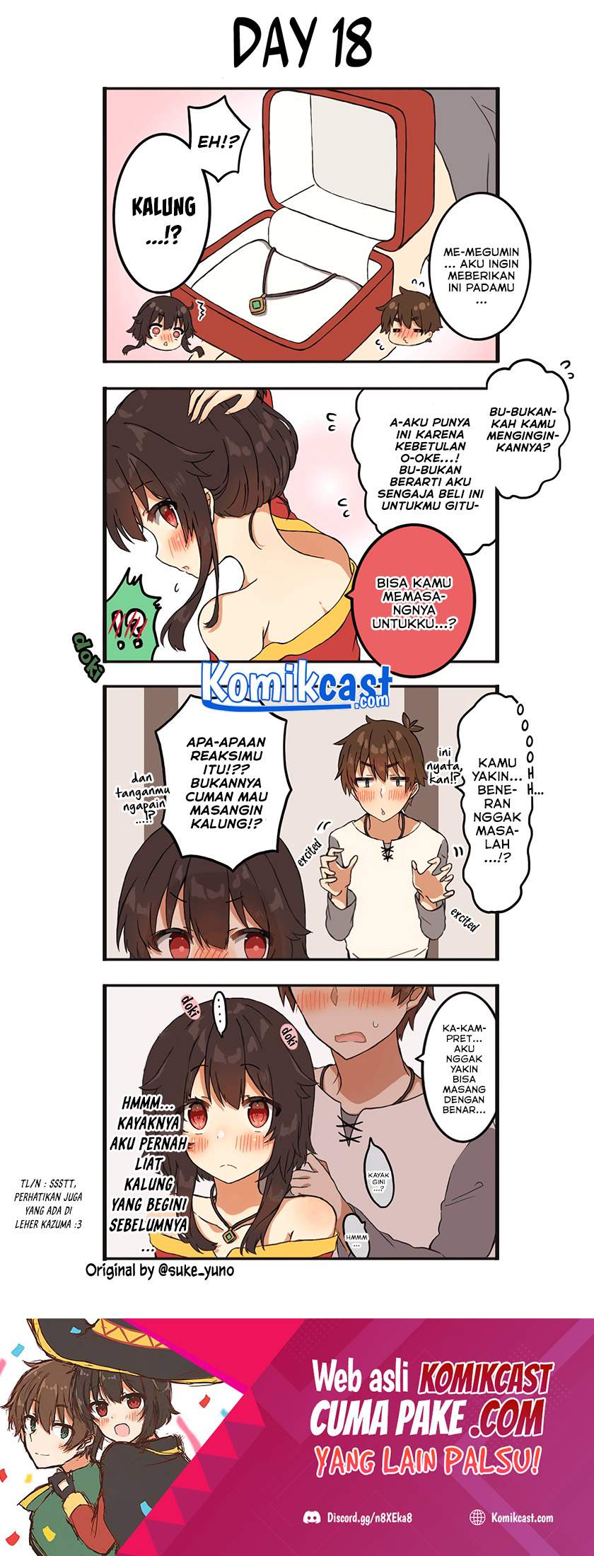 Kono Subarashii Sekai ni Shukufuku wo! – KazuMegu will get married in 100 days Chapter 18 Image 1