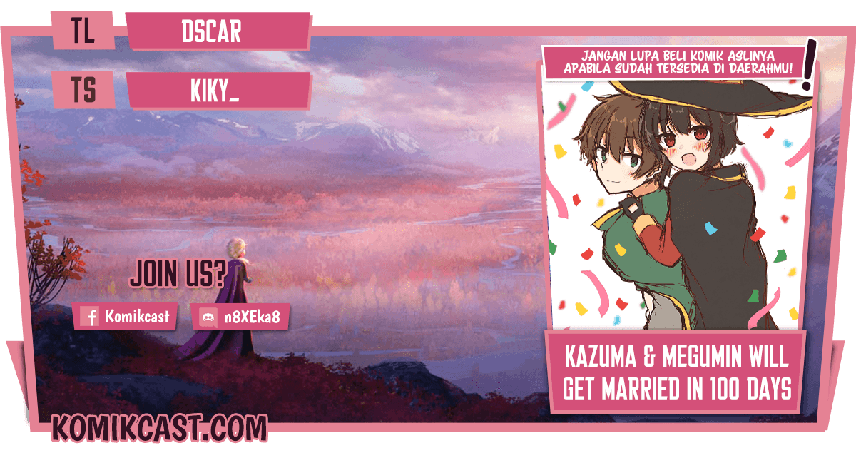 Kono Subarashii Sekai ni Shukufuku wo! – KazuMegu will get married in 100 days Chapter 21 Image 0