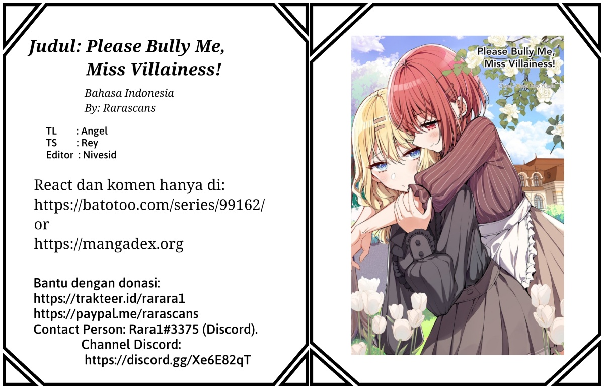 Please Bully Me, Miss Villainess! Chapter 05 Image 0