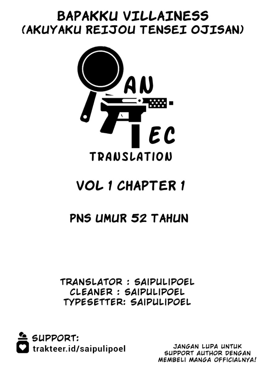 Akuyaku Reijou Tensei Oji-san Chapter 01 Image 0