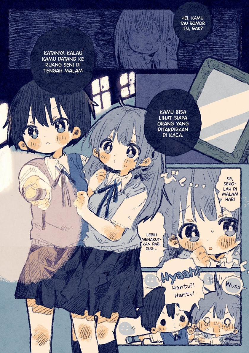 Mayonaka no Gakkou ni Osananajimi to Shinobikomu Yuri Manga Chapter 00 Image 0