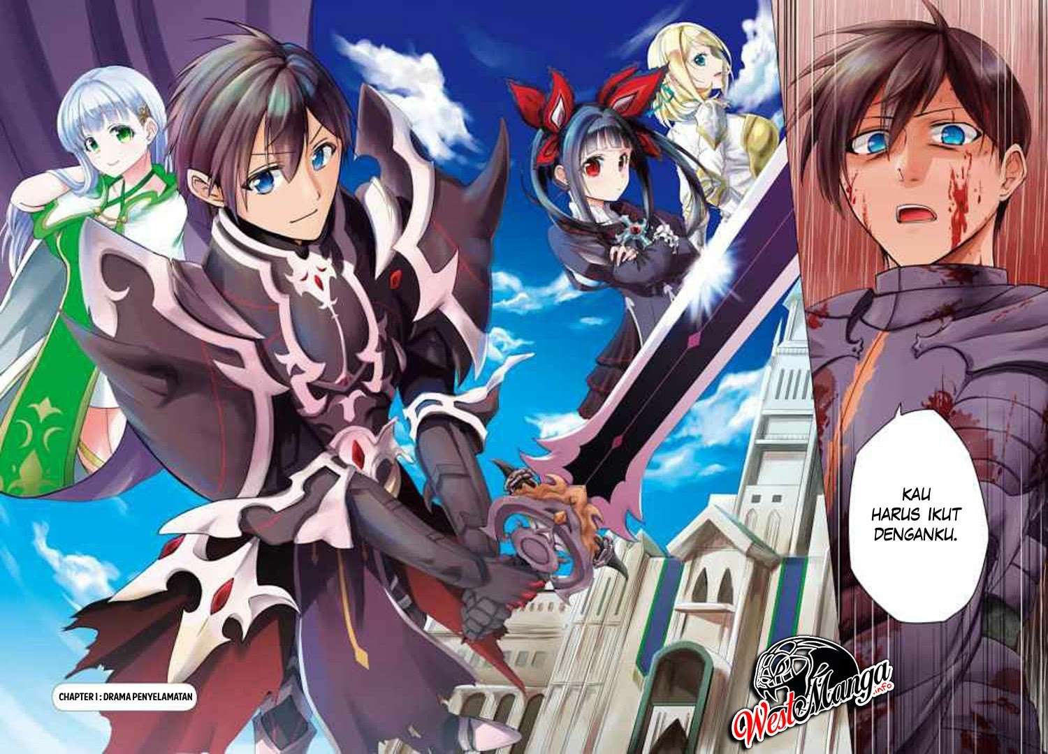Ankoku Kishi no Ore desu Ga Saikyou no Seikishi wo Mezashimasu Chapter 01.1 Image 6