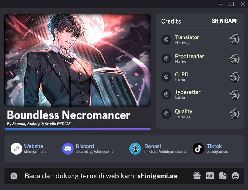 Boundless Necromancer Chapter 105 Image 0