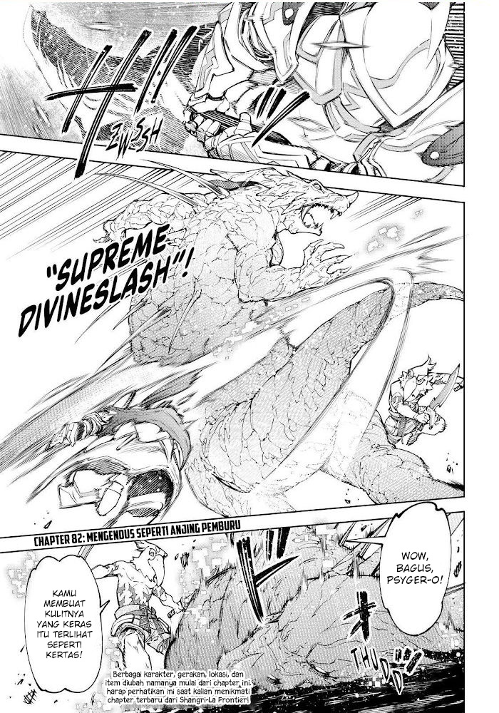Shangri-La Frontier ~Kusoge Hunter, Kamige ni Idoman to su~ Chapter 82 Image 1
