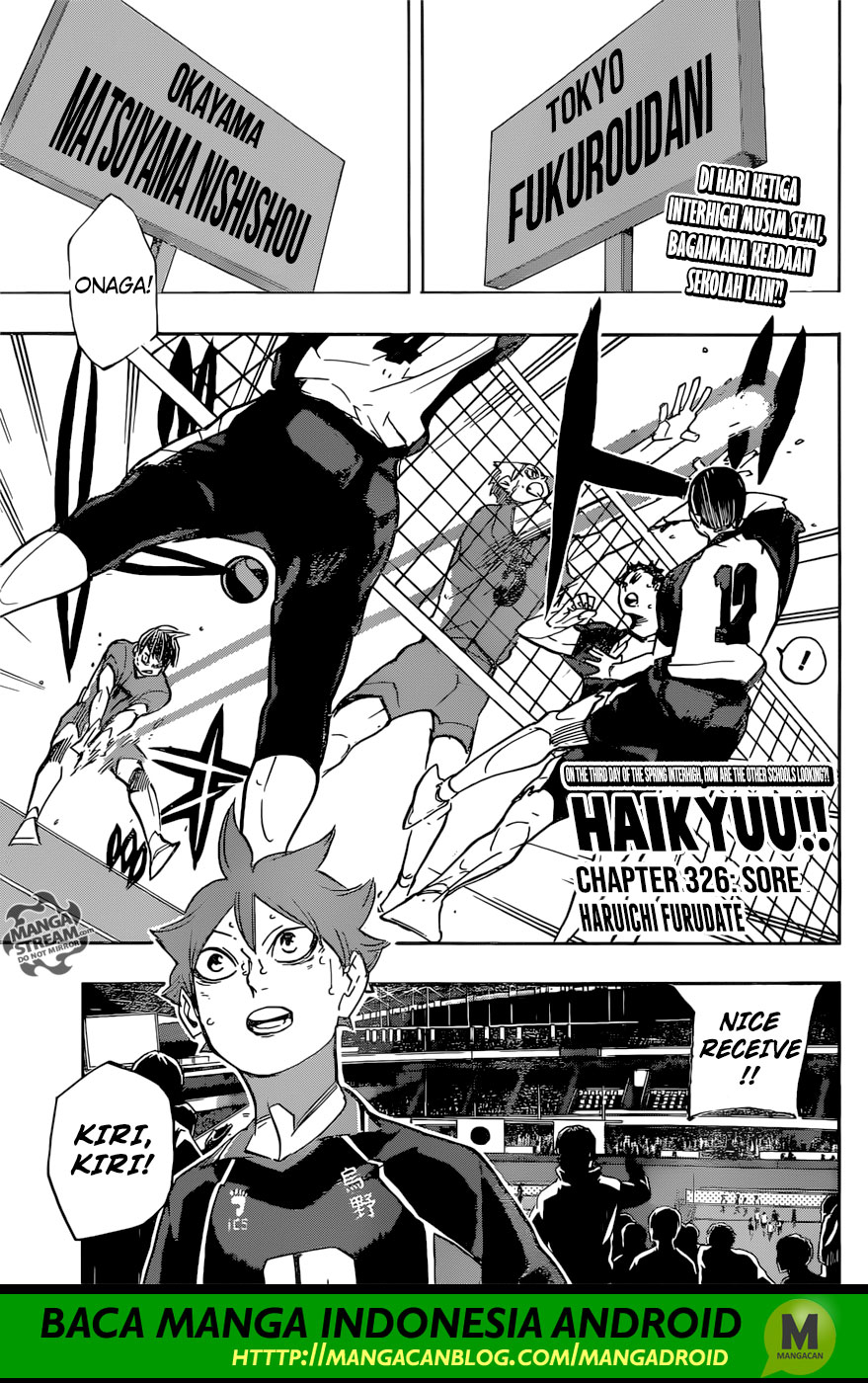 Haikyuu!! Chapter 326 Image 0
