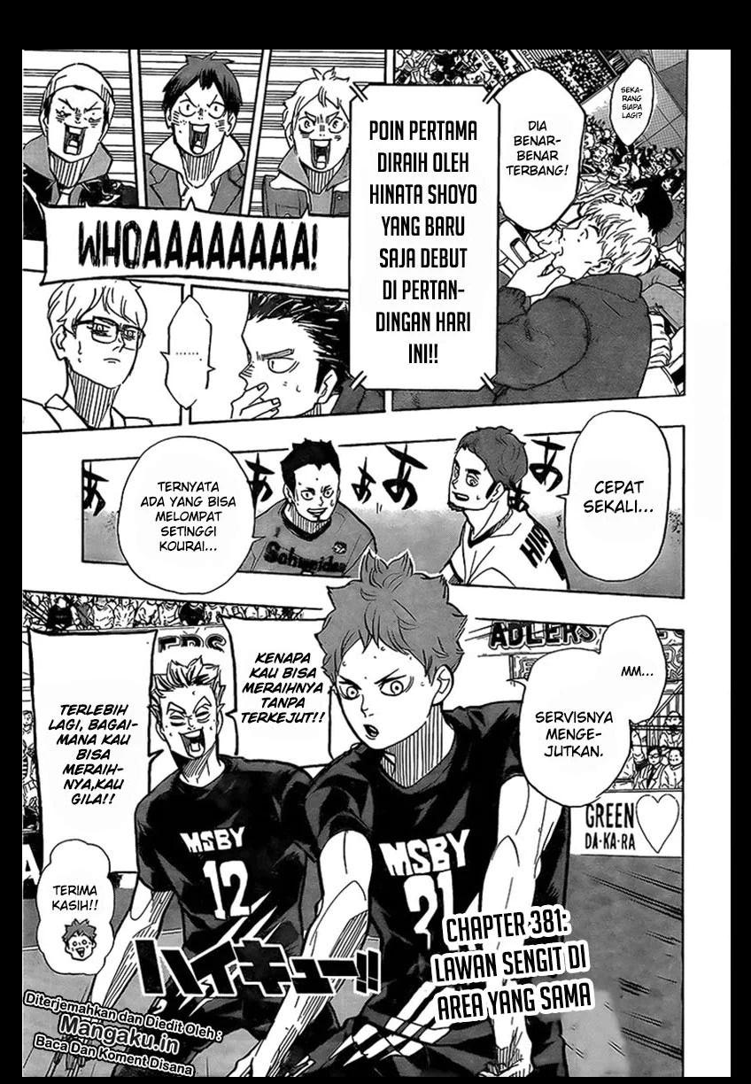 Haikyuu!! Chapter 381 Image 1