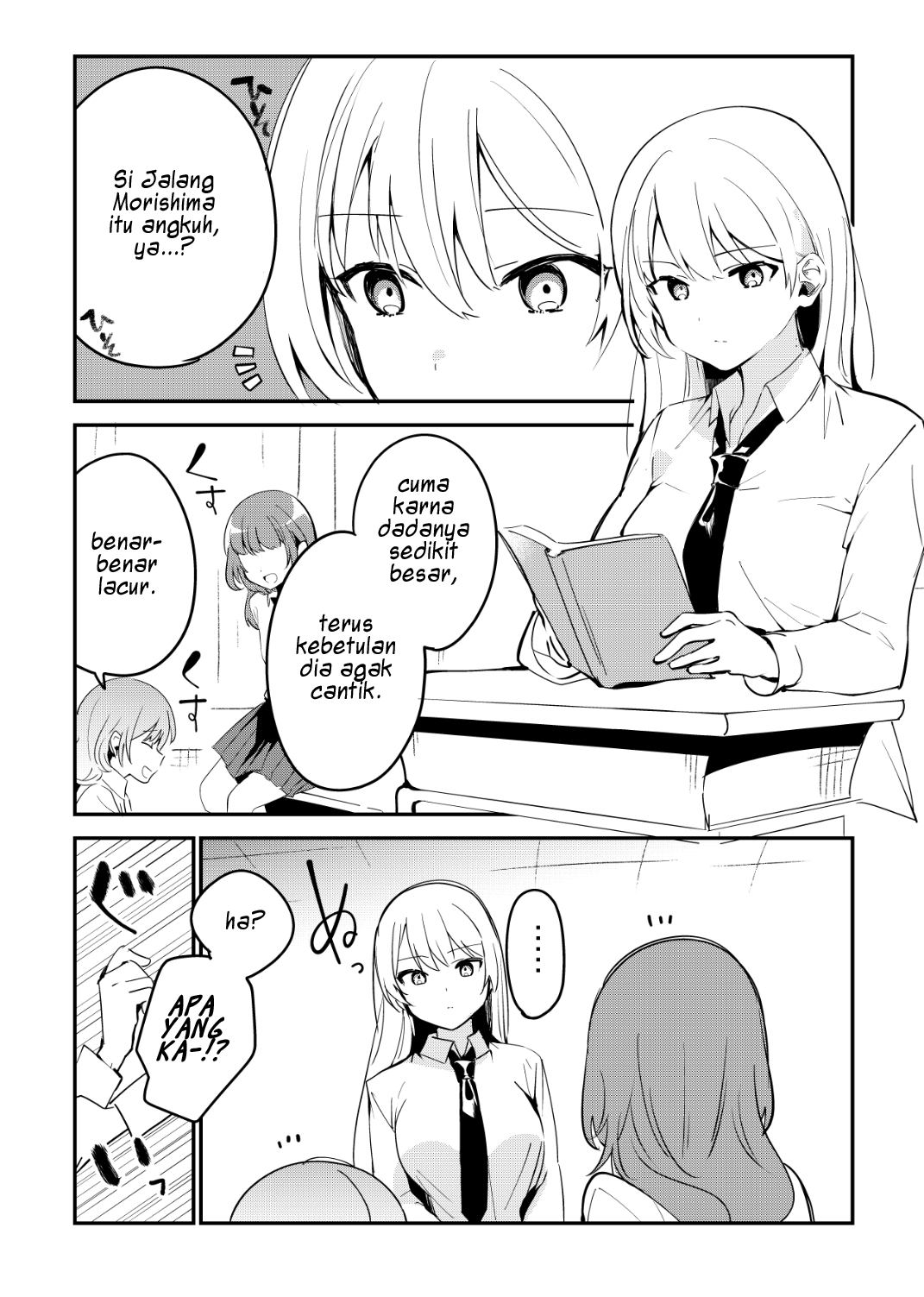 A Girl Whose Breasts are a Little Big and is Kinda Pretty Chapter 01 Image 0