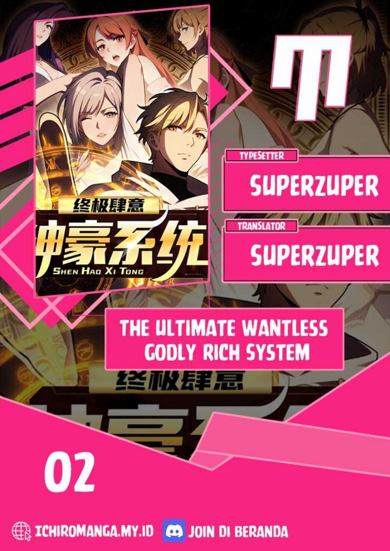 The Ultimate Wantless Godly Rich System Chapter 02 Image 0