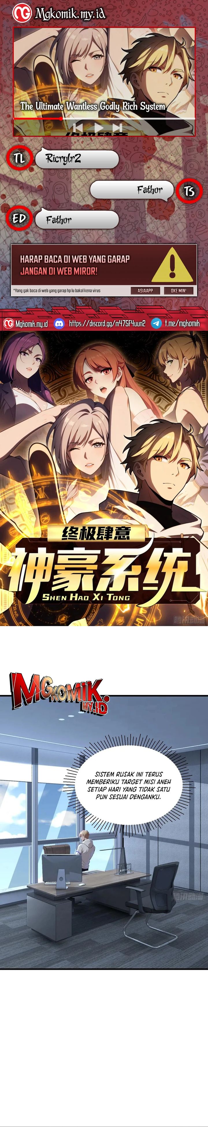 The Ultimate Wantless Godly Rich System Chapter 54 Image 0