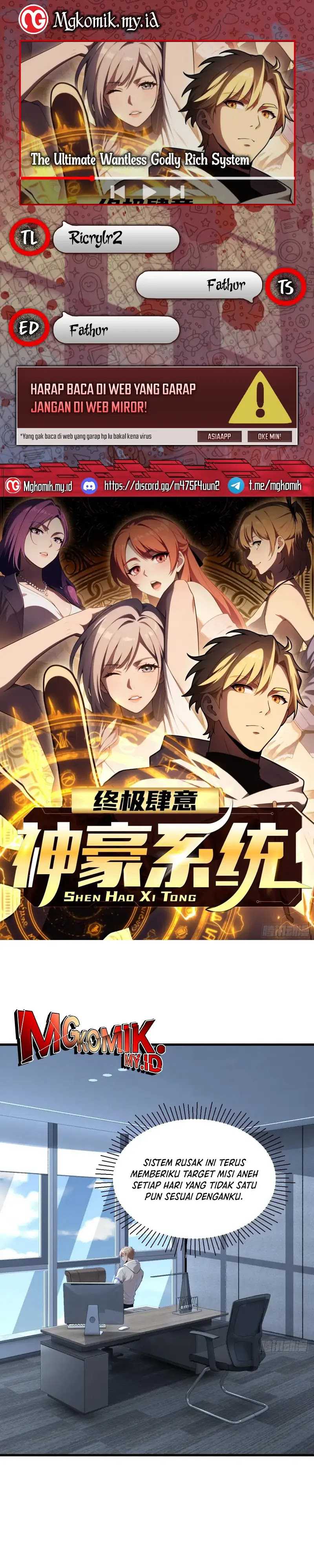 The Ultimate Wantless Godly Rich System Chapter 55 Image 0