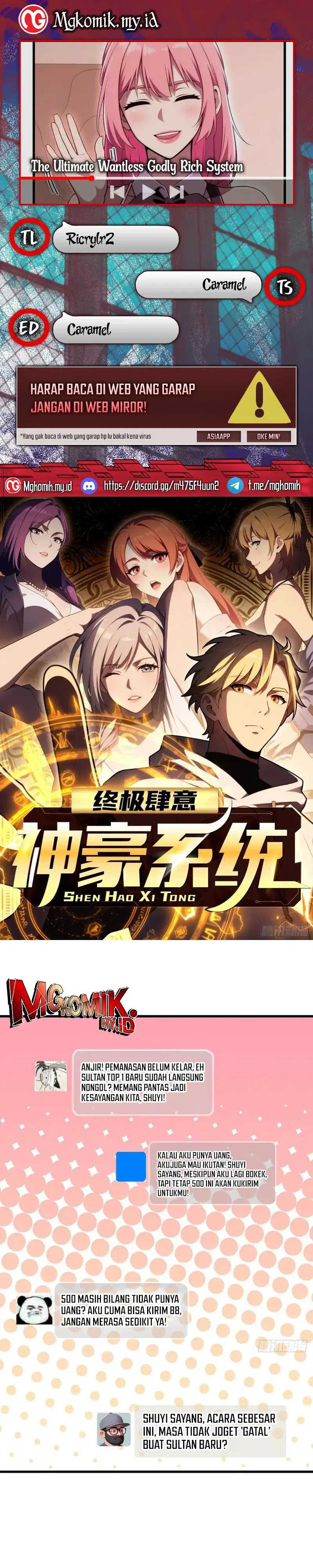 The Ultimate Wantless Godly Rich System Chapter 58 Image 0