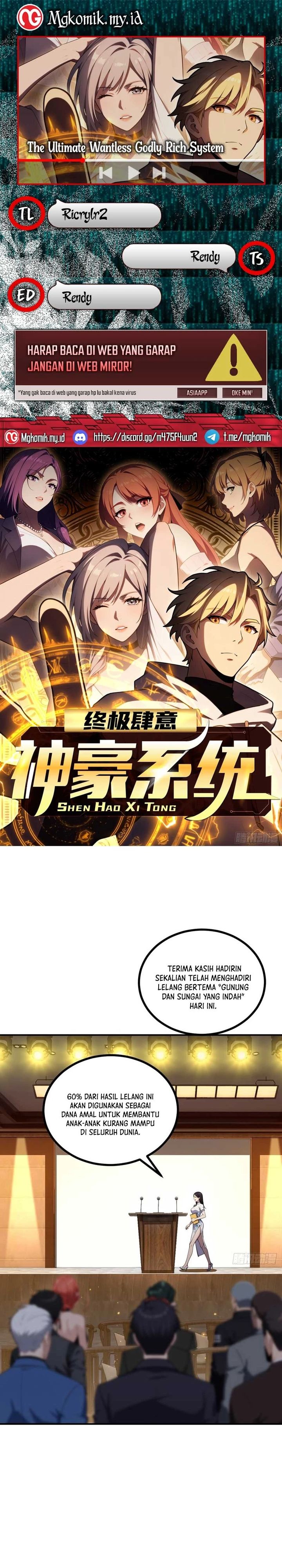 The Ultimate Wantless Godly Rich System Chapter 68 Image 0