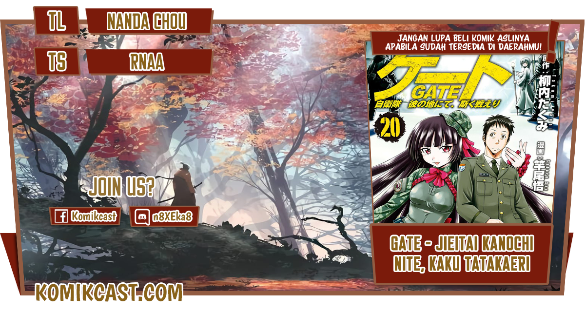 Gate – Jietai Kare no Chi nite, Kaku Tatakeri Chapter 106 Image 0
