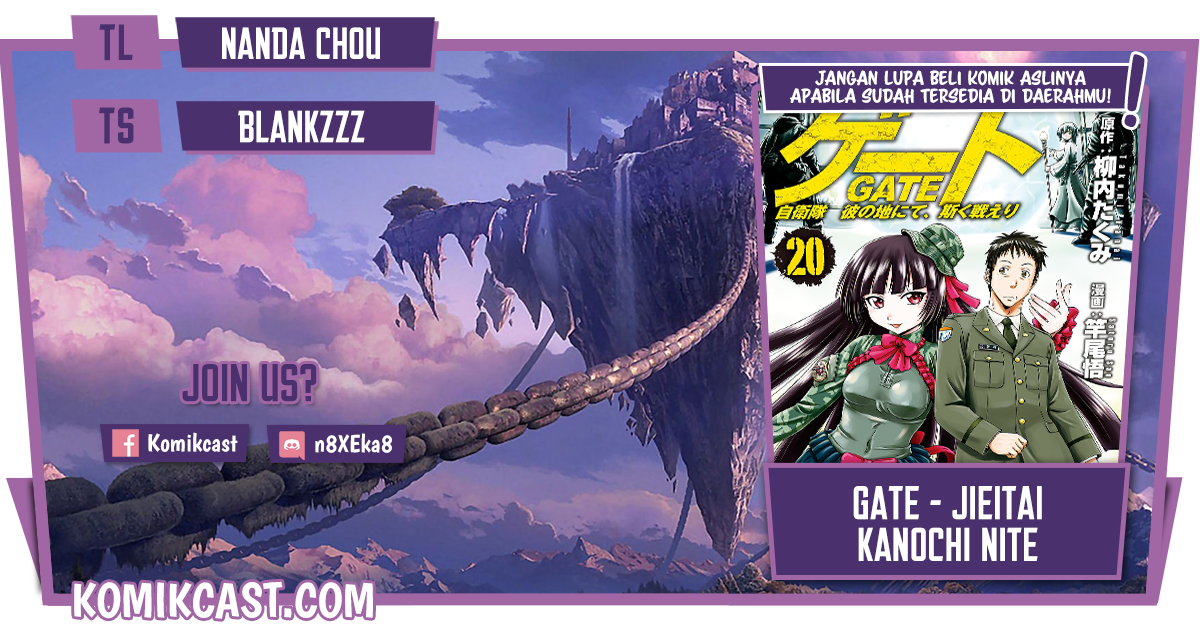 Gate – Jietai Kare no Chi nite, Kaku Tatakeri Chapter 107 Image 0