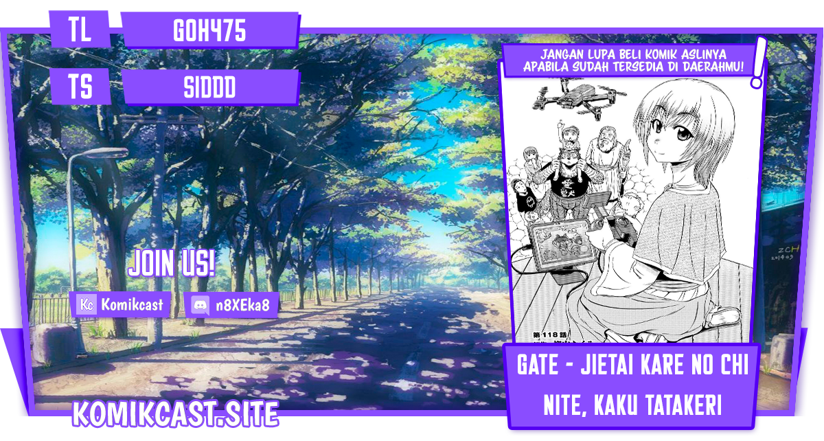 Gate – Jietai Kare no Chi nite, Kaku Tatakeri Chapter 118 Image 0