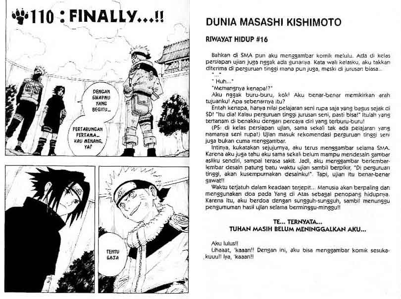 Naruto Chapter 110 Image 0