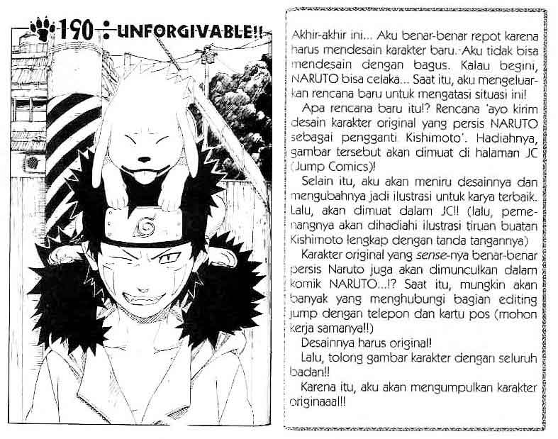 Naruto Chapter 190 Image 0