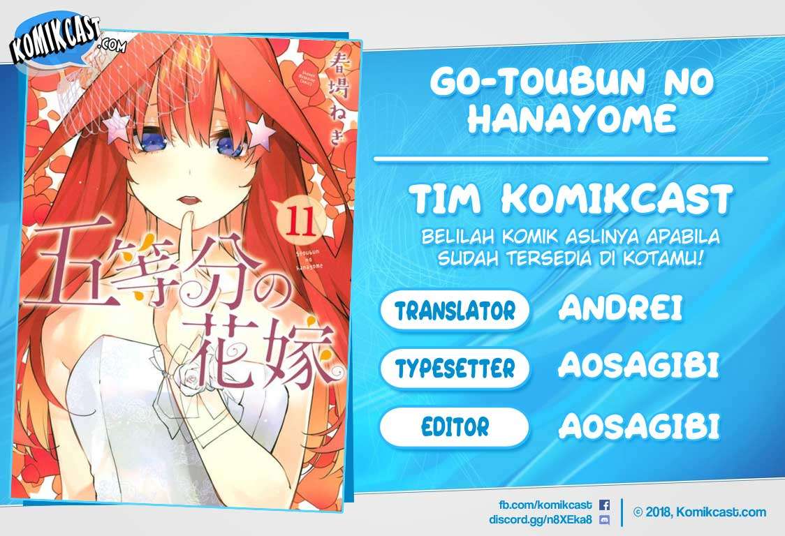 Go-Toubun no Hanayome Chapter 100 Image 0