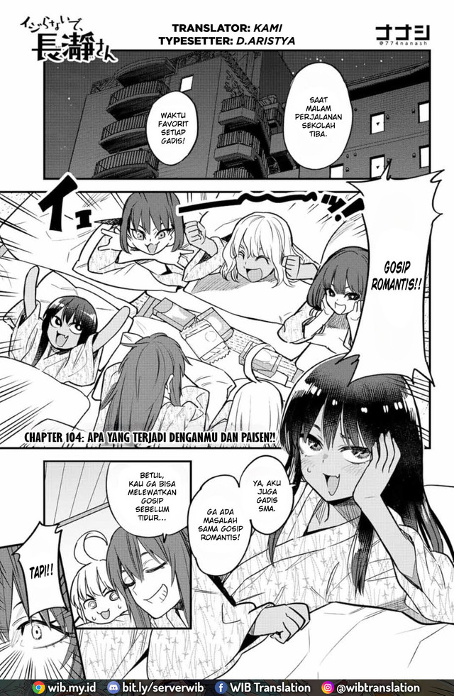 Ijiranaide, Nagatoro-san Chapter 104 Image 1