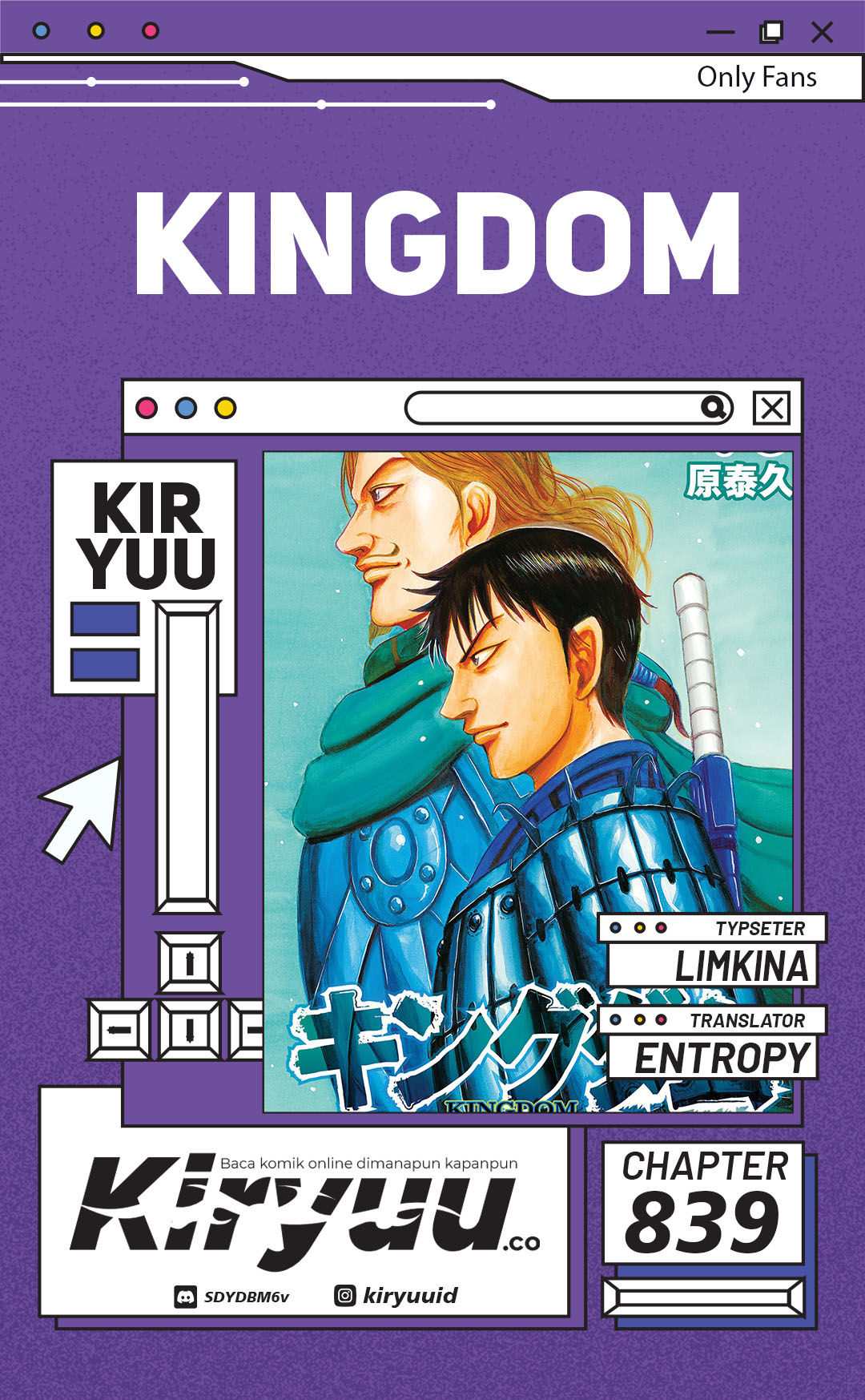 Kingdom Chapter 838 Image 0