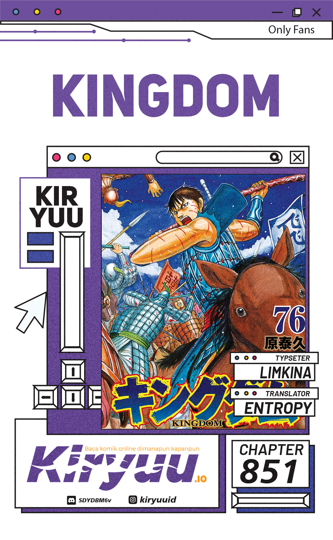 Kingdom Chapter 851 Image 0