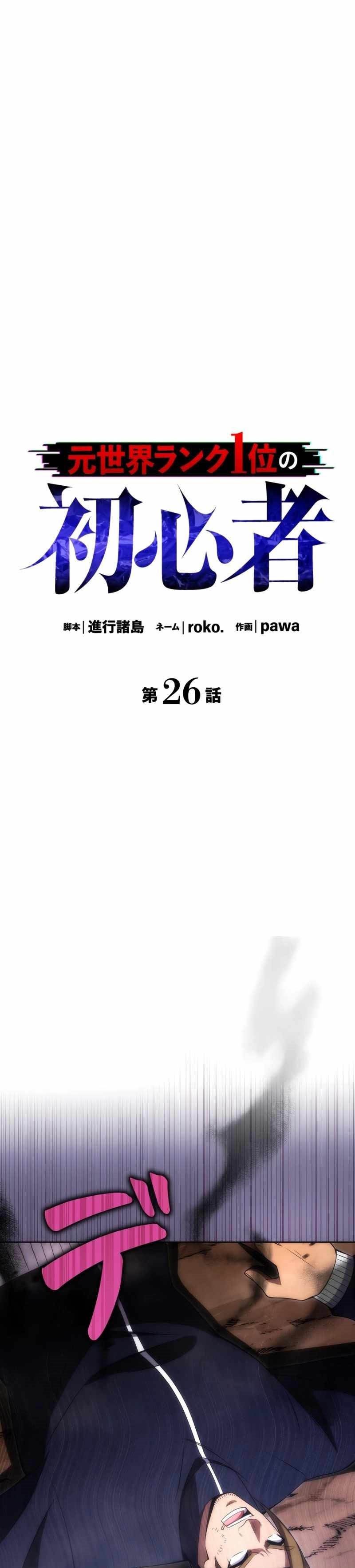 The Beginner, Formerly Ranked Number One in the World Chapter 26 Image 1