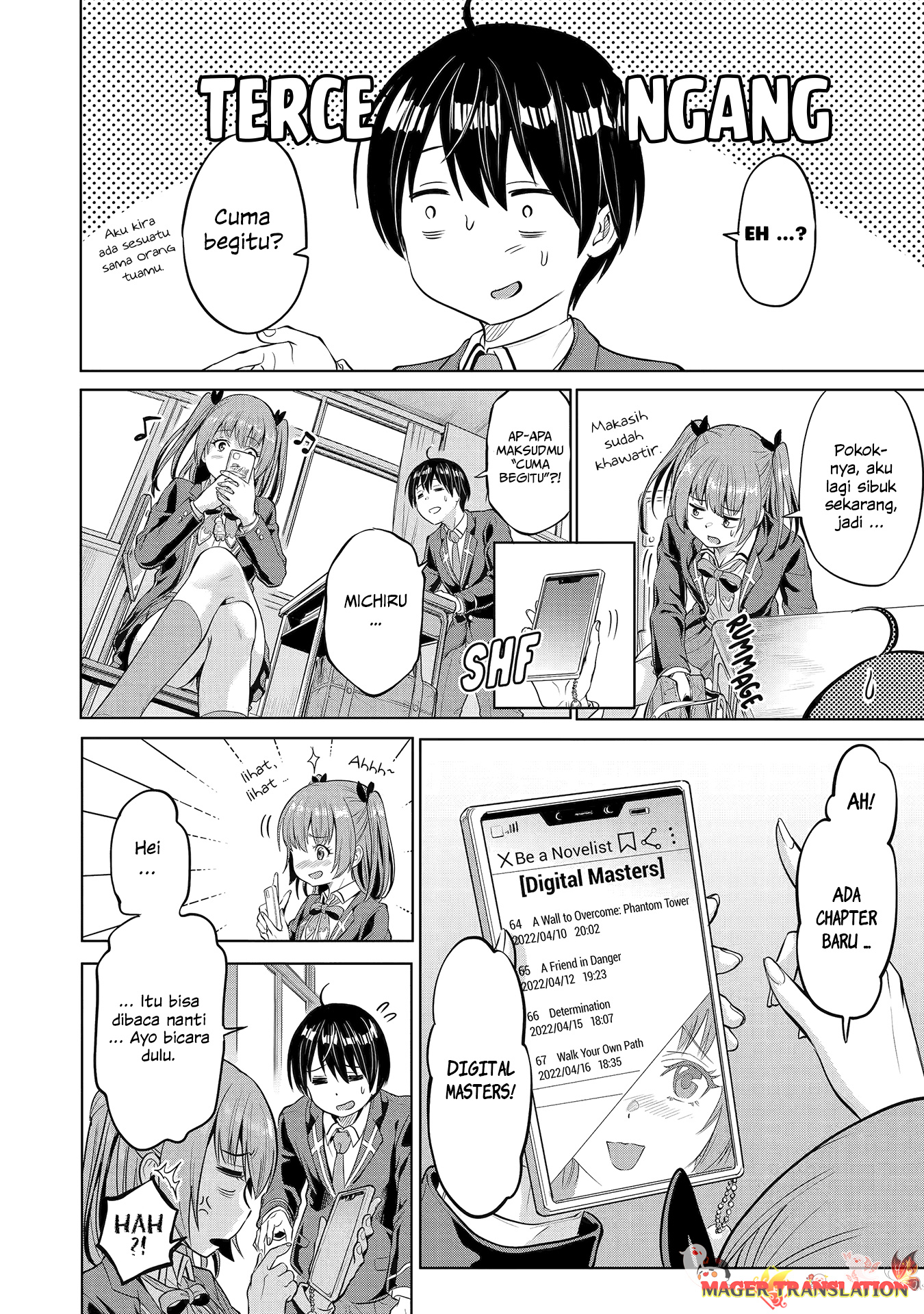 Koukousei WEB Sakka no Mote Seikatsu: “Anta ga Kami Sakka na Wake Nai Deshou” to Boku wo Futta Osanajimi ga Koukai Shiteru kedo Mou Osoi Chapter 1.1 Image 17