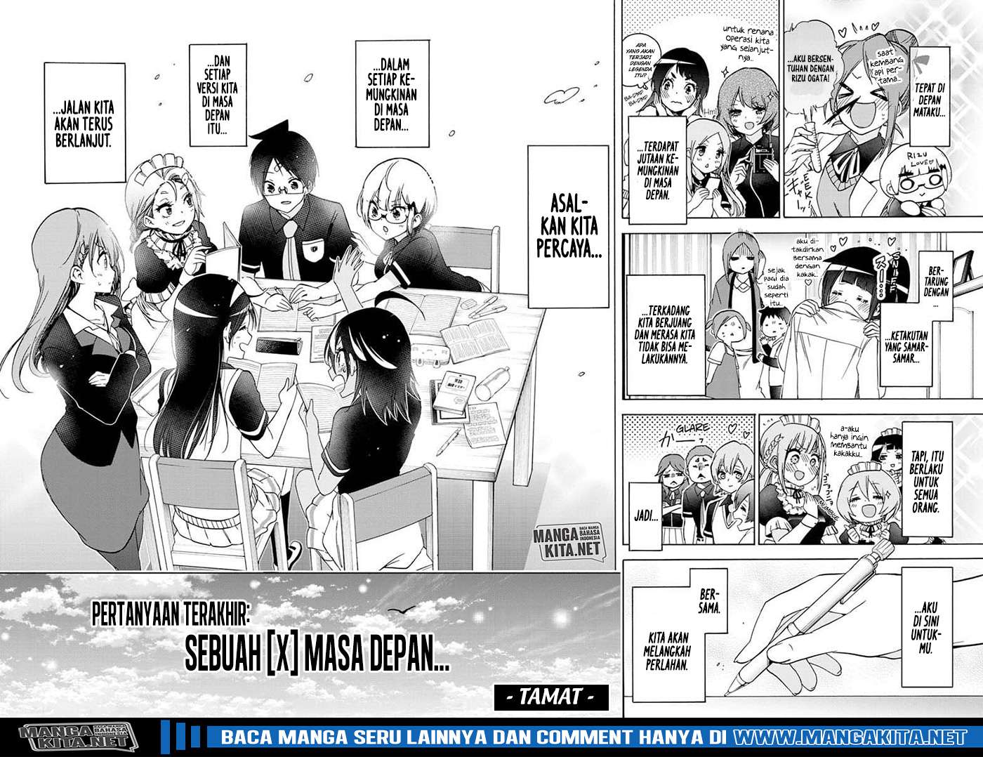 Bokutachi wa Benkyou ga Dekinai Chapter 187  [tamat] Image 20