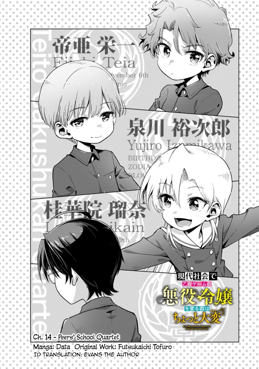 Gendai Shakai de Otome Game no Akuyaku Reijou wo suru no wa Chotto Taihen Chapter 14 Image 2