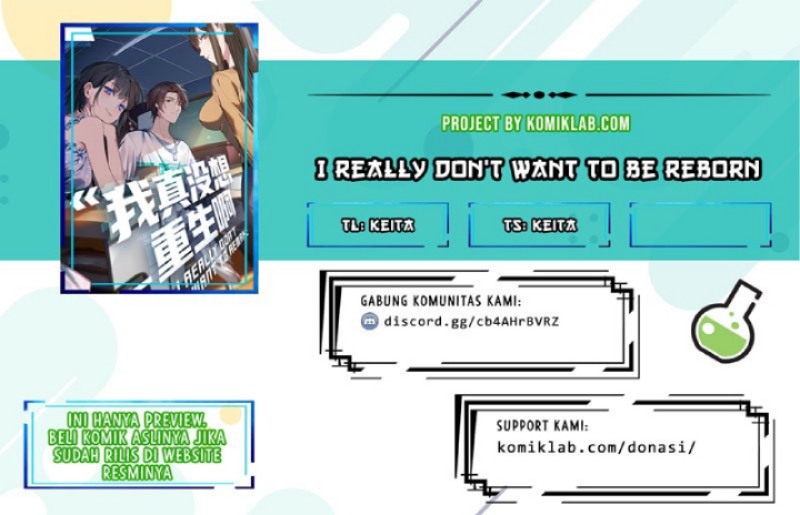 I Really Don’t Want to Be Reborn Chapter 03 Image 0