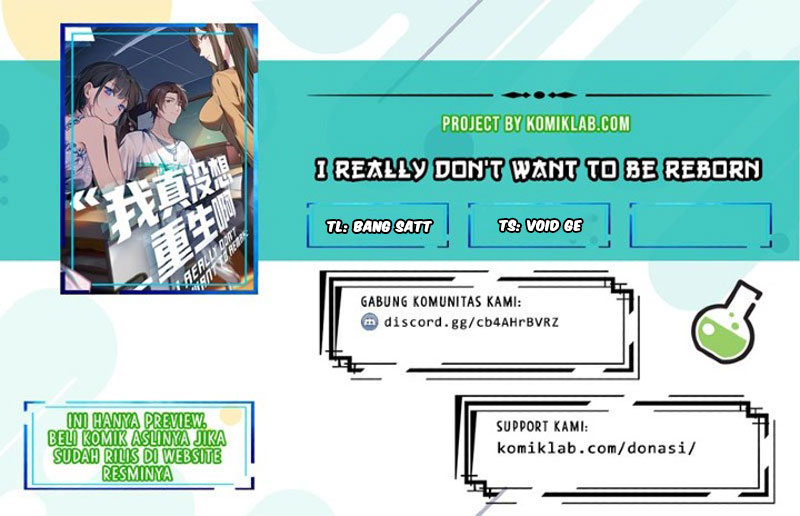I Really Don’t Want to Be Reborn Chapter 24 Image 0