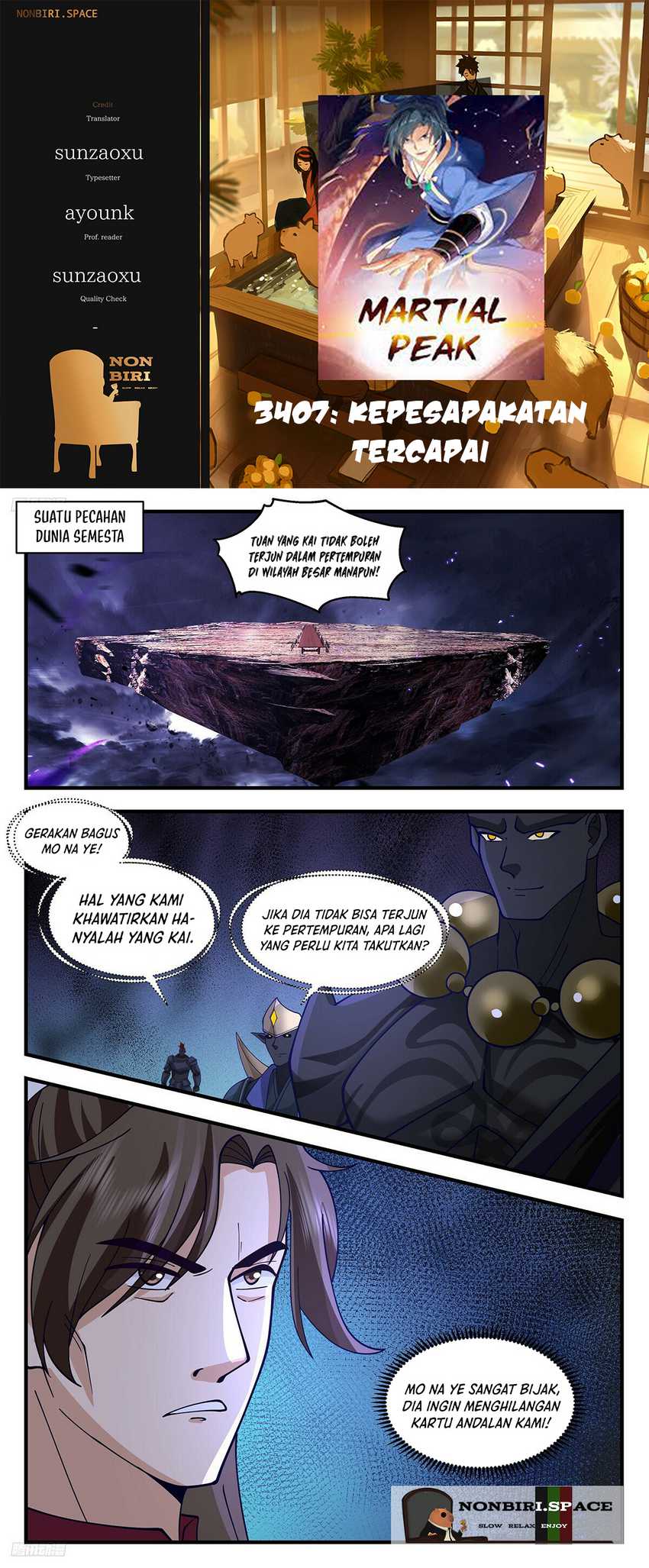 Martial Peak Chapter 3407 Image 0