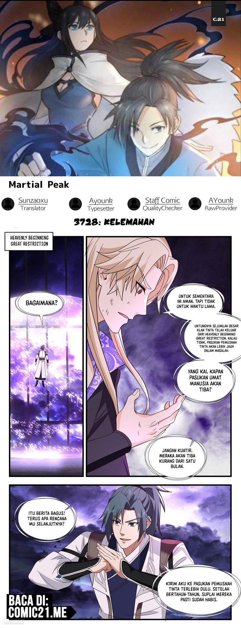 Martial Peak Chapter 3728 Image 0