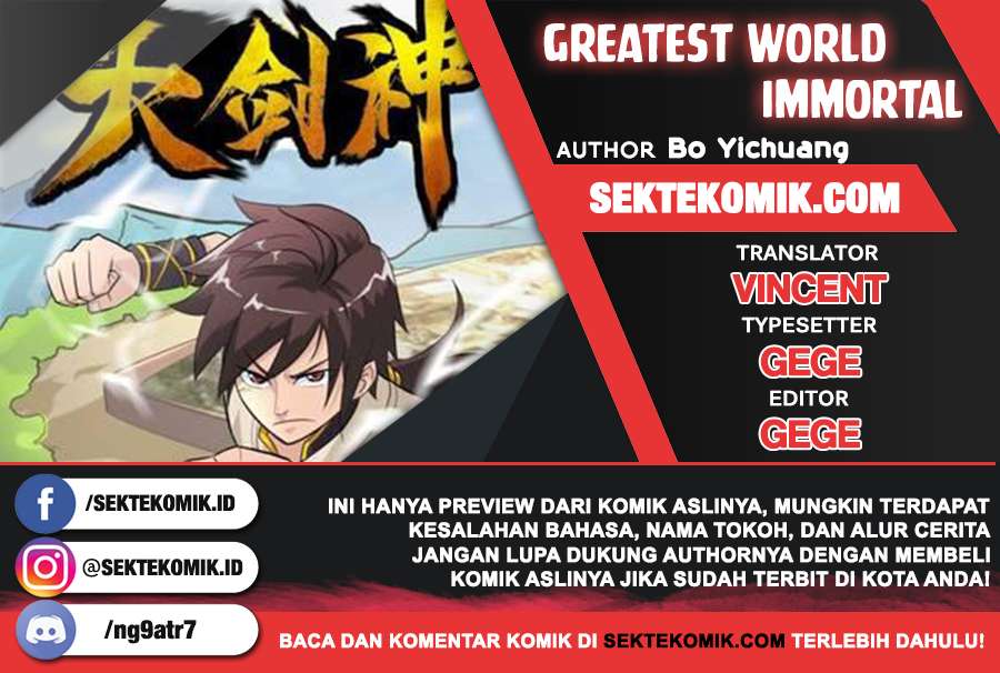 Greatest Sword Immortal Chapter 35 Image 0
