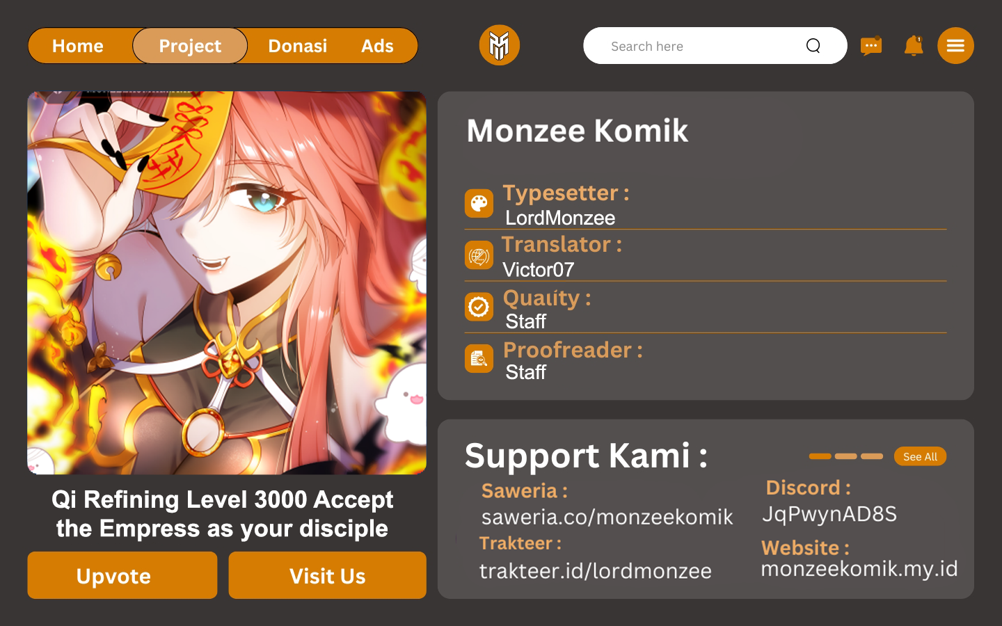 Qi Refining Level 3000 Accept the Empress as your disciple Chapter 15 Image 0