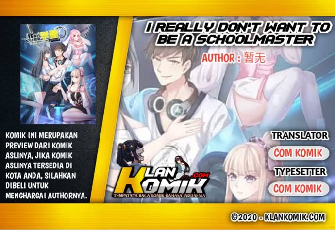 I Really Don’t Want To Be A School Master Chapter 02 Fix Image 0