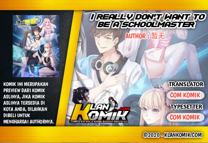 I Really Don’t Want To Be A School Master Chapter 05 Fix Image 0